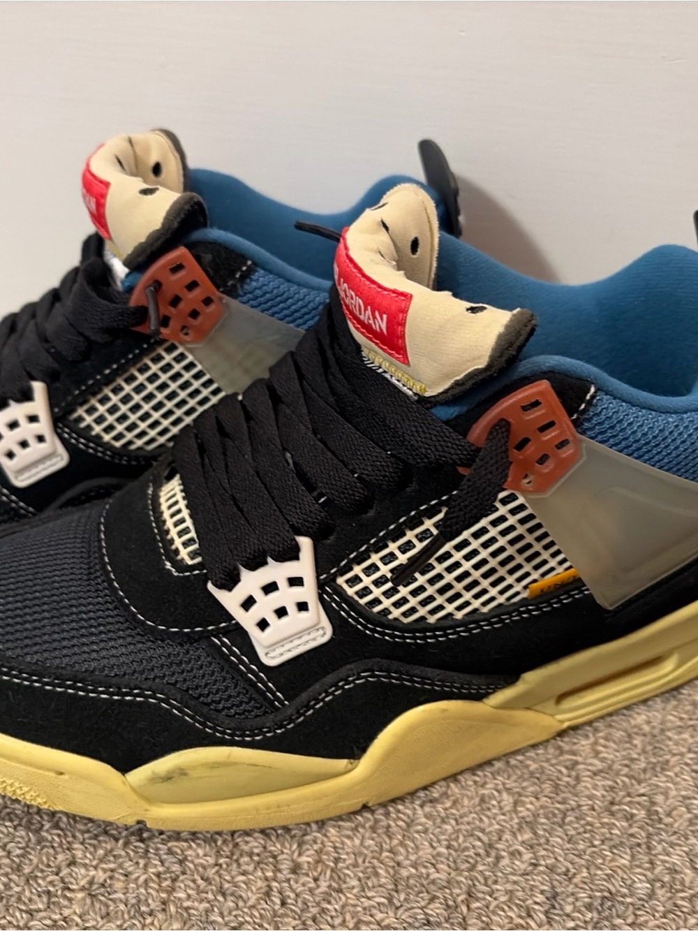Air Jordan 4 x Union off noir size 7 men’s  very good used condition